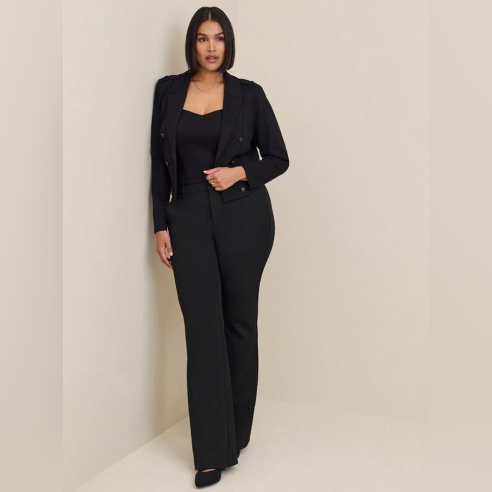 Torrid Lightweight Ponte Crop
Military Blazer